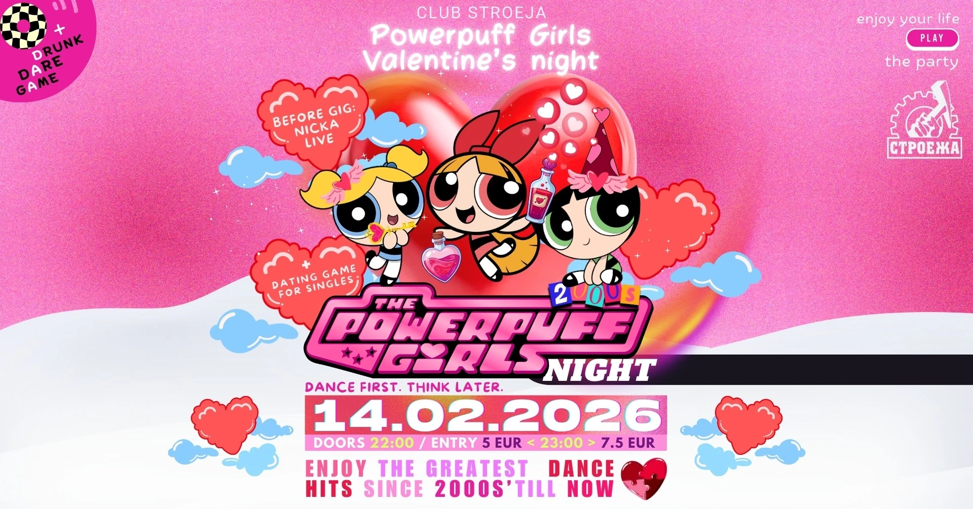 Powerpuff VALENTINE's Girls Night
